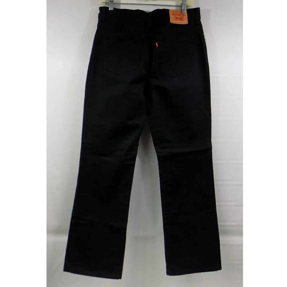 Levi's 550 Relaxed Boot Cut Black Jeans Size 10M - Picture 2 of 10